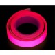 Стрічка люмінісцентна клейка 10мм x 3м, фосфорна, рожева