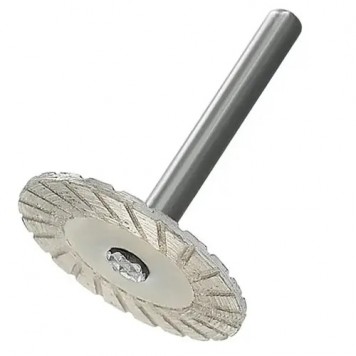 Диск алмазный 40мм для резки камня плитки гранита, хвостовик 6мм