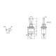 Перемикач, тумблер, вимикач живлення MTS-101 250В 3А ON-OFF