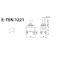 Переключатель, тумблер, выключатель питания E-TEN 1221 250В 15А ON-OFF