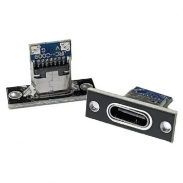 Разъем USB Type-C 2pin, мама, монтажный, для зарядки и питания