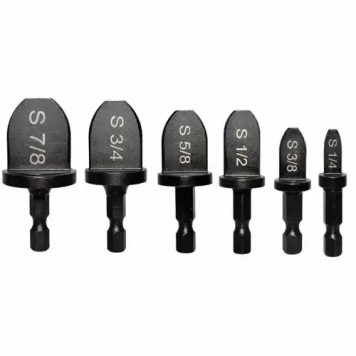 Набір розширювачів мідних труб 6шт з фаскою, для шурупокрута