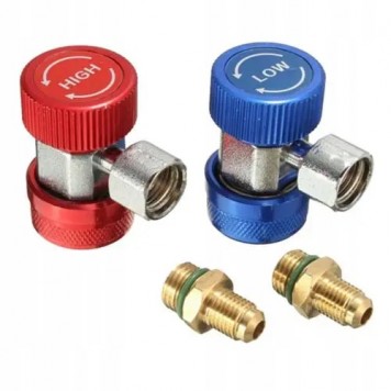 Комплект из 2х заправочных муфт БРС R134a для автокондиционеров