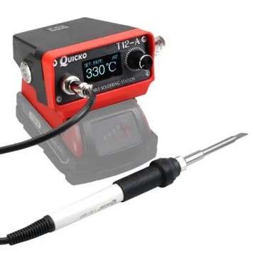 Паяльная станция Quicko T12-A для Makita 18-21В, 72Вт OLED, портативная