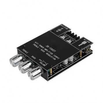 Аудіо підсилювач потужності звуку HiFi 2x100Вт Bluetooth 5.0 TD5182A, ZK-1002T