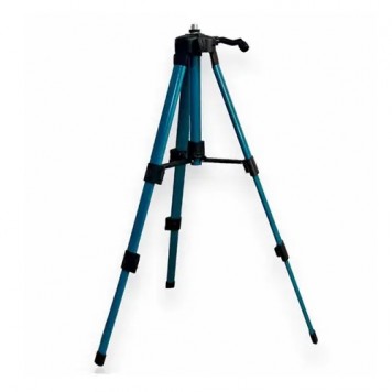 Штатив для лазерного уровня 95см 5/8, алюминиевая стойка к нивелиру, синий