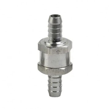 Клапан обратный для топливного насоса 10мм, направленный, алюминий