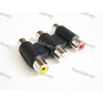 3 RCA джойнер соединитель, композит