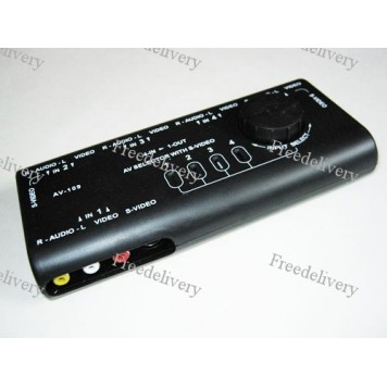 4-канальный RCA свич, селектор AV S-Video