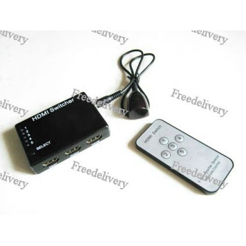 5-портовый HDMI свич селектор переключатель + пульт