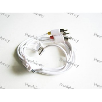 AV видео кабель для Ipod, Iphone c USB