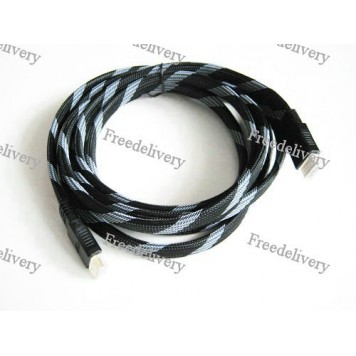 HDMI плоский кабель 3м Premium 1080P позолоченный