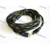 HDMI Кабель, 5м, позолоченный Premium, в оплетке