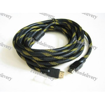 HDMI Кабель, 5м, позолоченный Premium, в оплетке