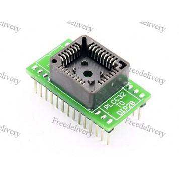 PLCC32 - DIP28 переходник, панелька для микросхем