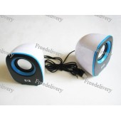 USB колонки для ноутбука компактные 2х3Вт M2 белые USB колонки для ноутбука компактные 2х3Вт M2 белые