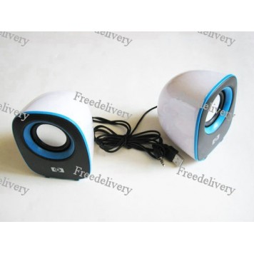 USB колонки для ноутбука компактные 2х3Вт M2 белые