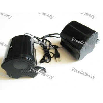 USB колонки для ноутбука яблоко 2х3Вт M7 черные