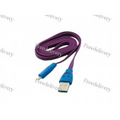 USB дата кабель для Iphone 5 5C 5S 6, LED смайл