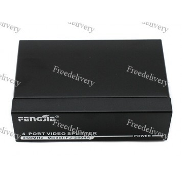 VGA сплиттер, разветвитель на 4 порта 250 МГц 30 м