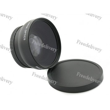 Фишай 52мм 0.45X, широкоугольная линза, fisheye