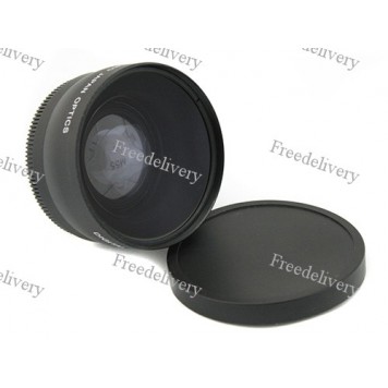 Фишай 55мм 0.45X, широкоугольная линза, fisheye