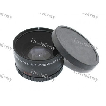 Фишай 58мм 0.45X, широкоугольная линза, fisheye