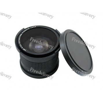 Фишай 58мм 0.35X, широкоугольная линза, fisheye