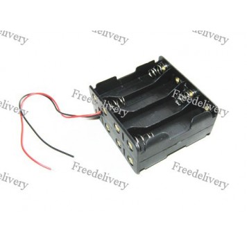 Бокс на 8 АА батареи, 12V кейс, питание Arduino