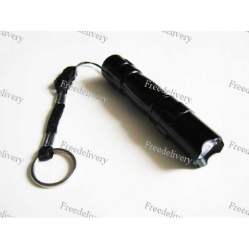 Яркий карманный led фонарик пластмассовый