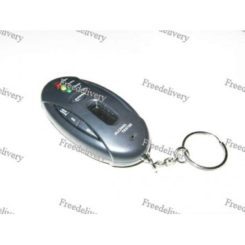 Брелок - алкотестер со встроенным фонариком, таймером