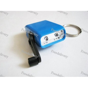 Динамо фонарик 2 светодиода, без батареек