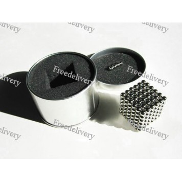 Неокуб - головоломка магнит 216+4 шарика, черный