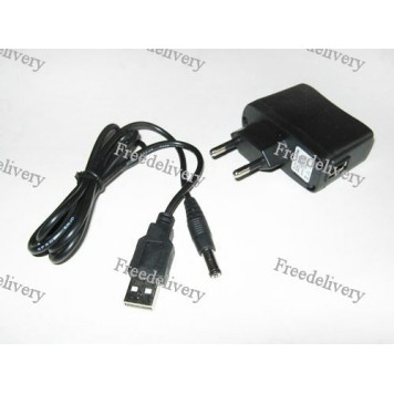 Блок питания 5.5х2.0мм 5V, шнур + з/у