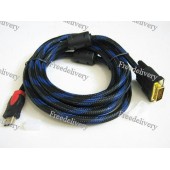 Кабель переходник DVI - HDMI 3м Premium, видео