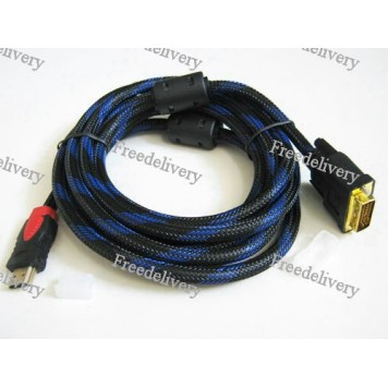 Кабель переходник DVI - HDMI 3м Premium, видео