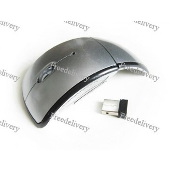 Складная беспроводная радио мышь мышка серая