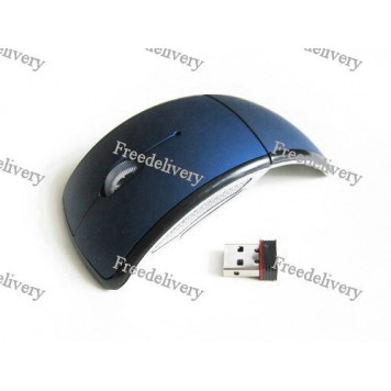 Складная беспроводная радио мышь мышка синяя