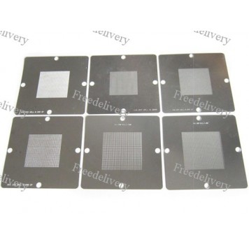 Набор из 6 универсальных BGA 90мм трафаретов
