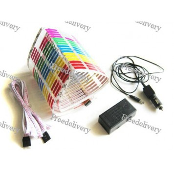 Эквалайзер на стекло авто, светомузыка, 70х16 см