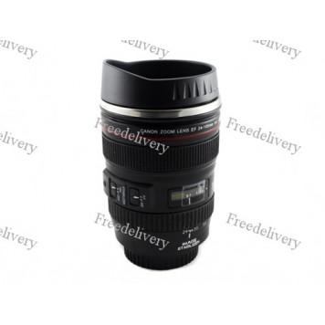 Чашка термос объектив Canon 24-105mm кружка бленда