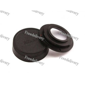 Адаптер переходник M42 - Nikon, кольцо с линзой