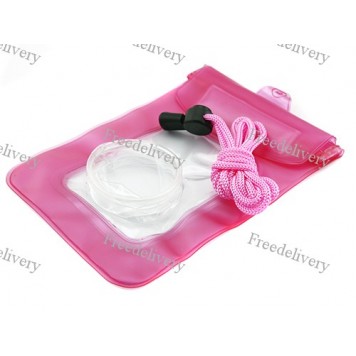 Подводный чехол для фотоаппаратов мыльниц, розовый