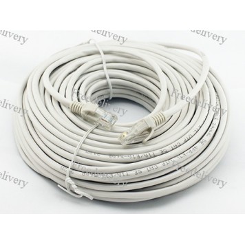 Патч-корд RJ45 30м, сетевой кабель UTP Cat.5E Lan