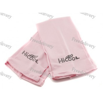 Вело УФ защита рук, нарукавники HiCool, розовые