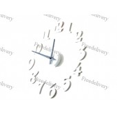 Часы настенные дизайнерские DIY CLOCK 360 белые
