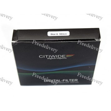 Звездный фильтр 52мм 6-ти лучевой, star-6 CITIWIDE