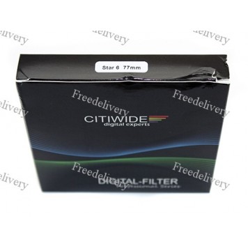 Звездный фильтр 77мм 6-ти лучевой, star-6 CITIWIDE
