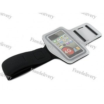 Армбенд, спортивный чехол Iphone 4 4S, серый