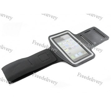 Армбенд, спортивный чехол Iphone 4 4S, черный